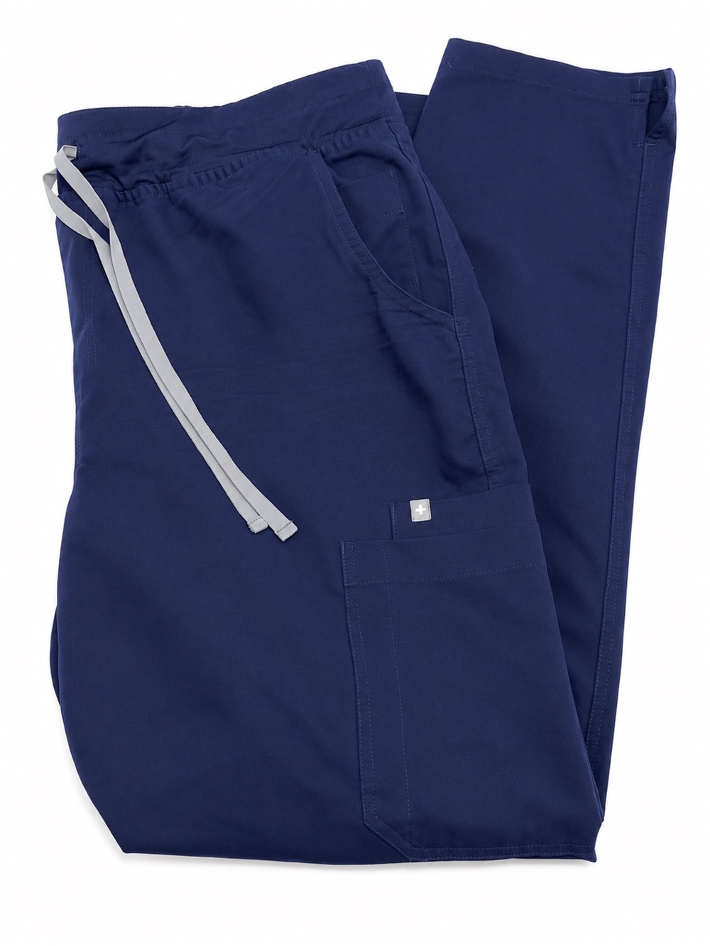 FIGS Navy Blue Cargo Scrub Pants Size XL Drawstring Medical Nursing